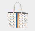 BAGELS JEWISH NY BASKETBALL BAGEL TOTE IN CREAM CHEESE