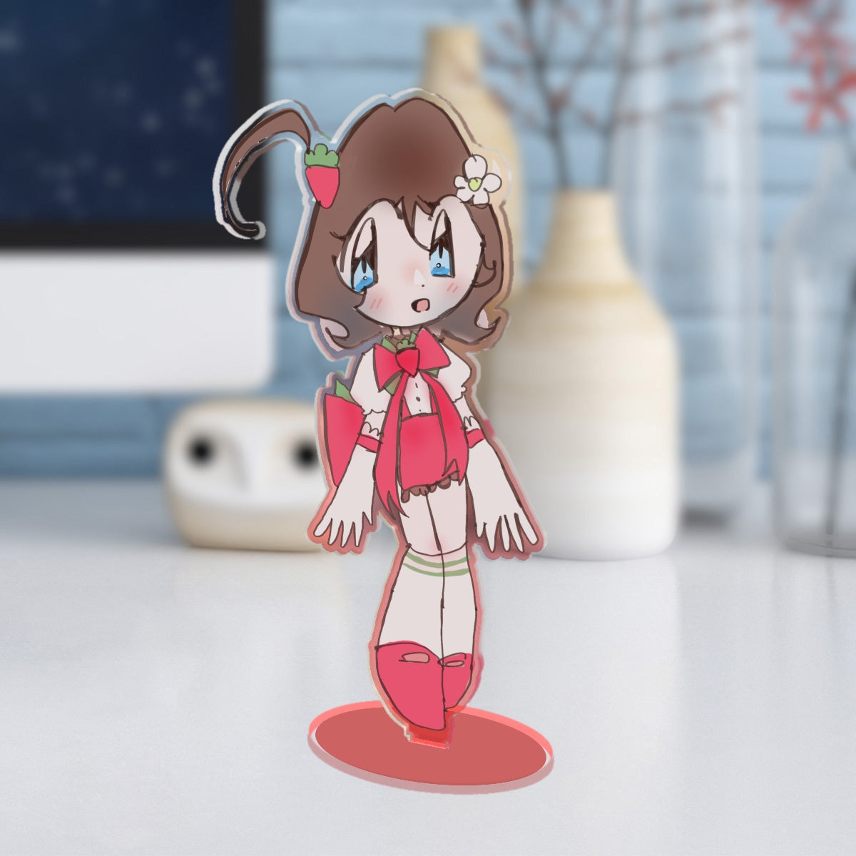 Goldie Cute Strawberry Standee !! ٩(๑❛ᴗ❛๑)۶