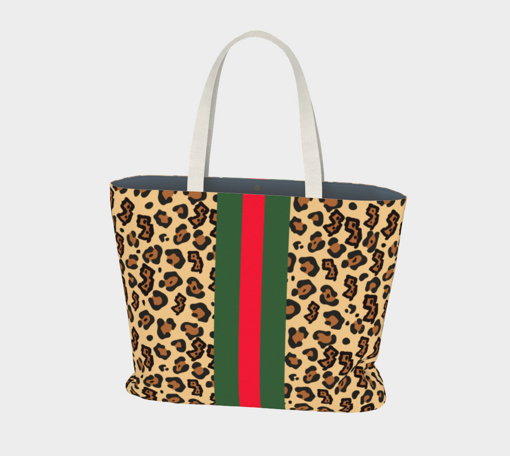 Canvas NJ Leopard Tote