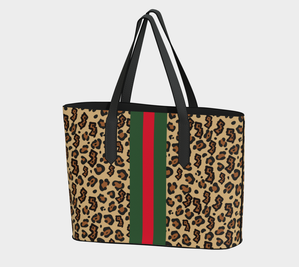 NJ Leopard Vegan Tote
