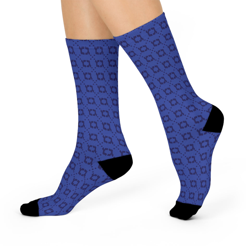 Gelty ROYAL Blue Gimmel Gimmel Holiday Socks