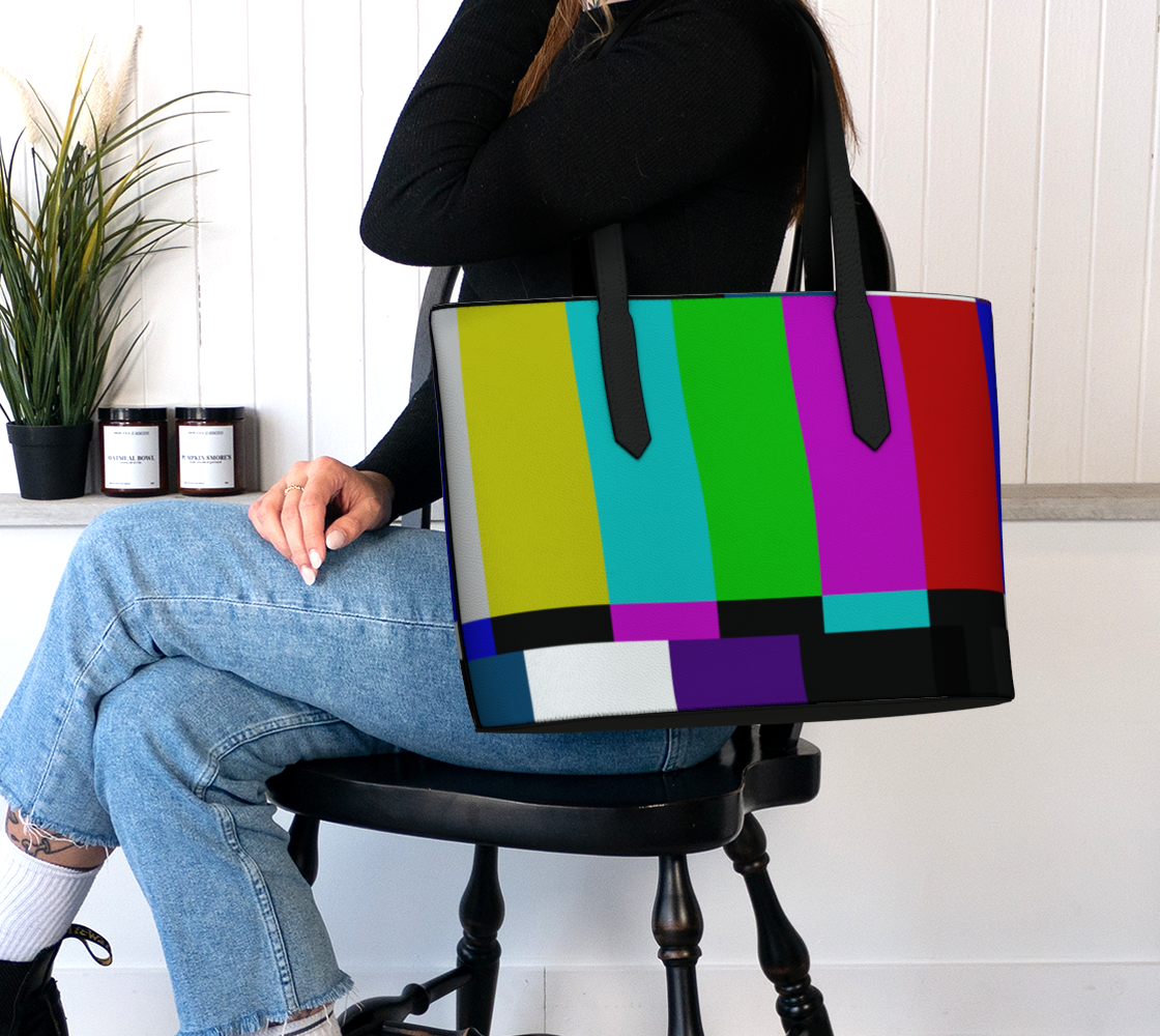 COLOR BARS VEGAN LEATHER