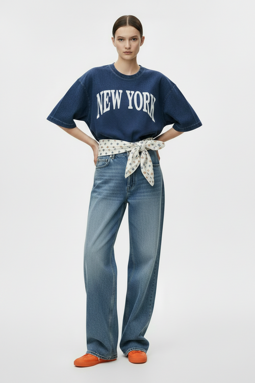 BAGELS JEWISH NY BASKETBALL BAGEL SCARF IN CREAM CHEESE