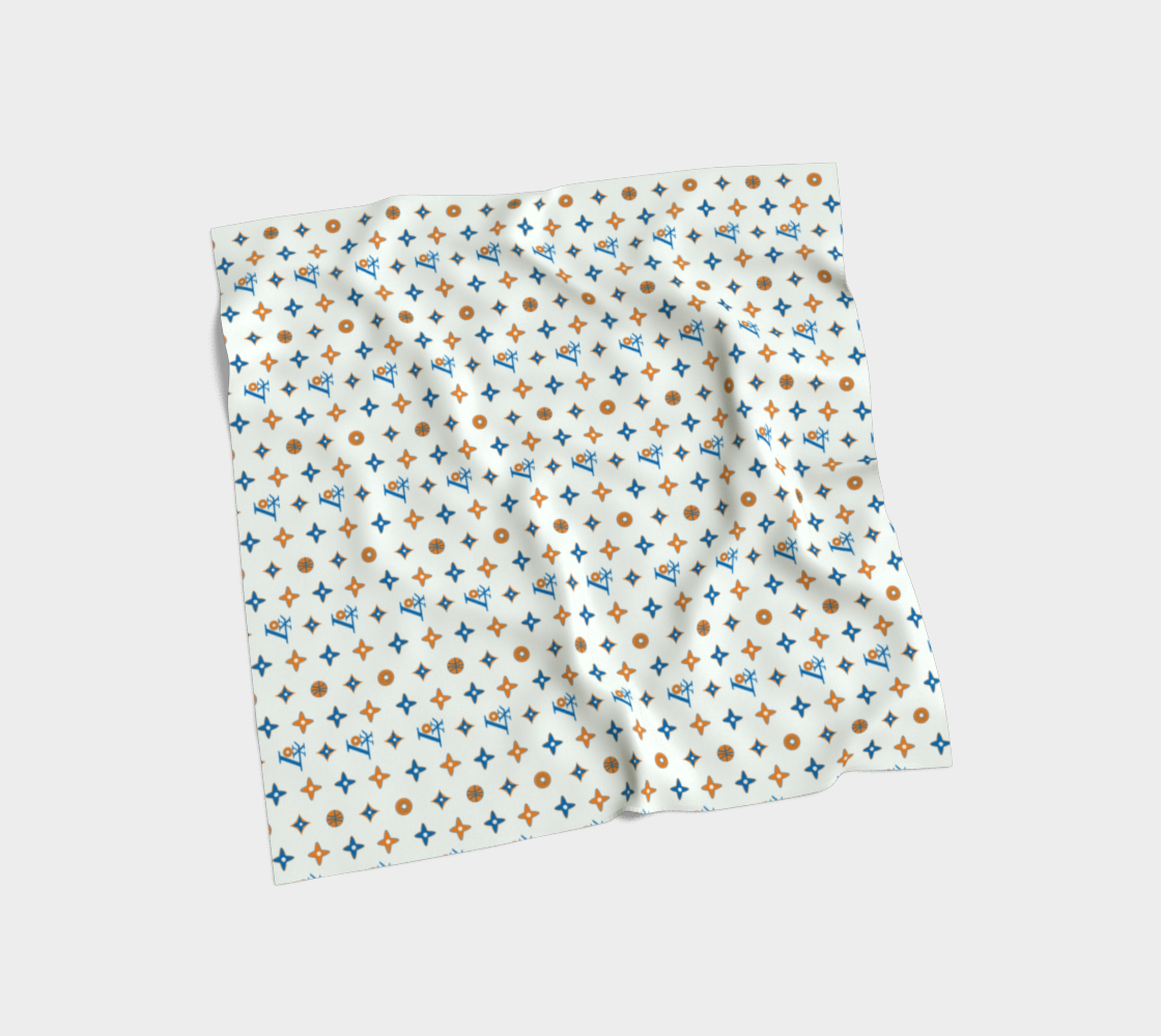 BAGELS JEWISH NY BASKETBALL BAGEL SCARF IN CREAM CHEESE