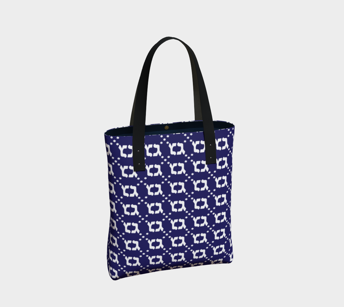 NAVY GELTY TOTE