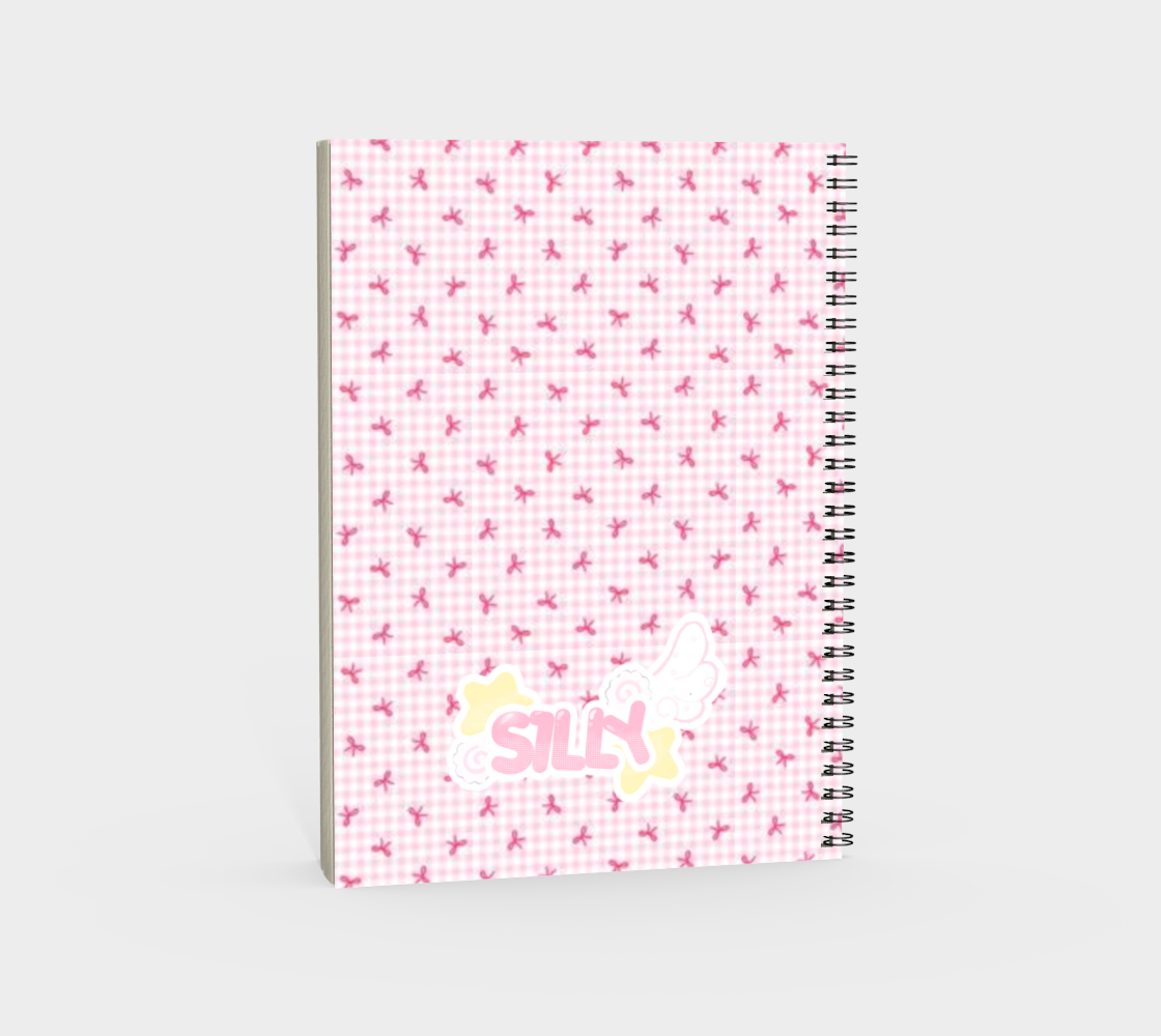 Pink Bow Goldie Silly Notebook