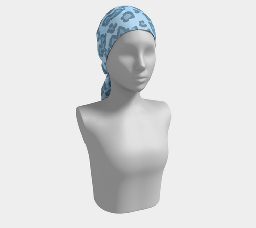 BLUE JERSEY LEOPARD