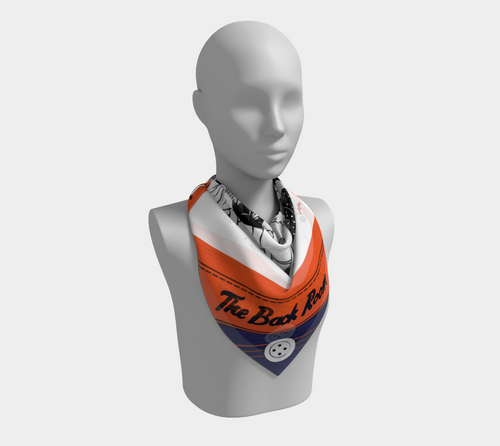 BACK ROOM BRAWL NAVY ORANGE STICH