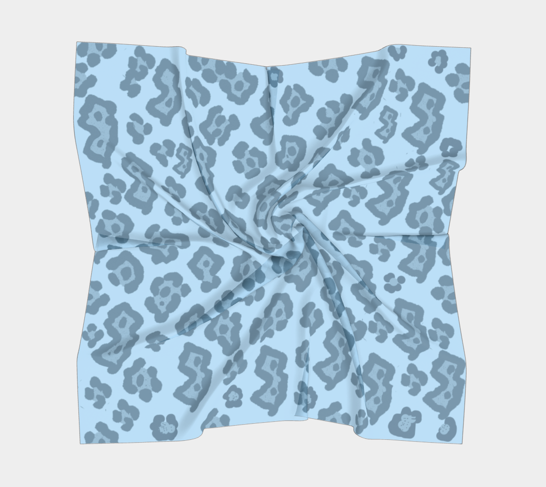 New Jersey Leopard- Blue Jersey Scarf