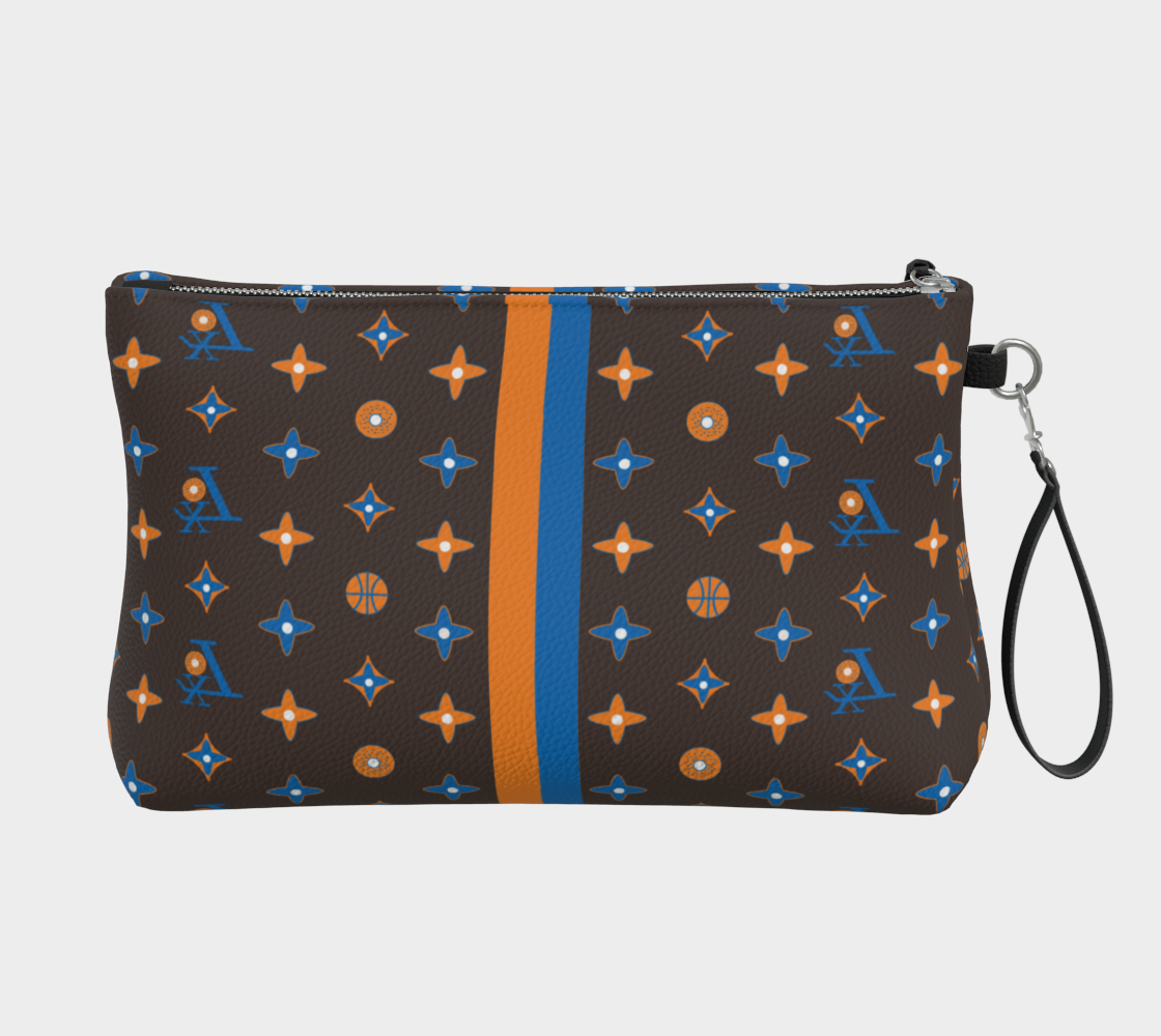 TOASTED Bagels and Basketball Knicks Vegan Leather CLUTCH