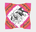 BACK Room BRAWL POP PINK SCARF - LOEHMANNS PARAODY