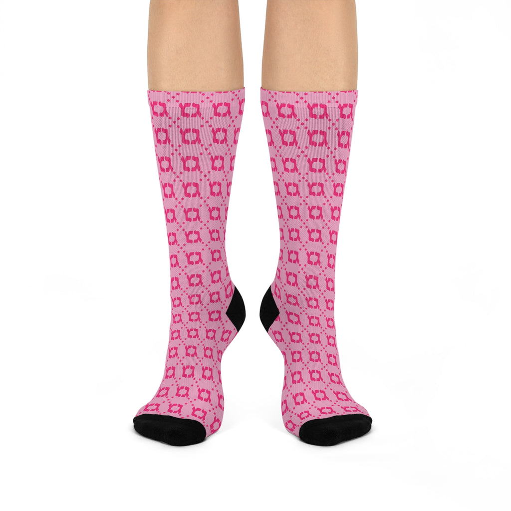 PINK Gelty GIMMEL GIMMEL Holiday Socks