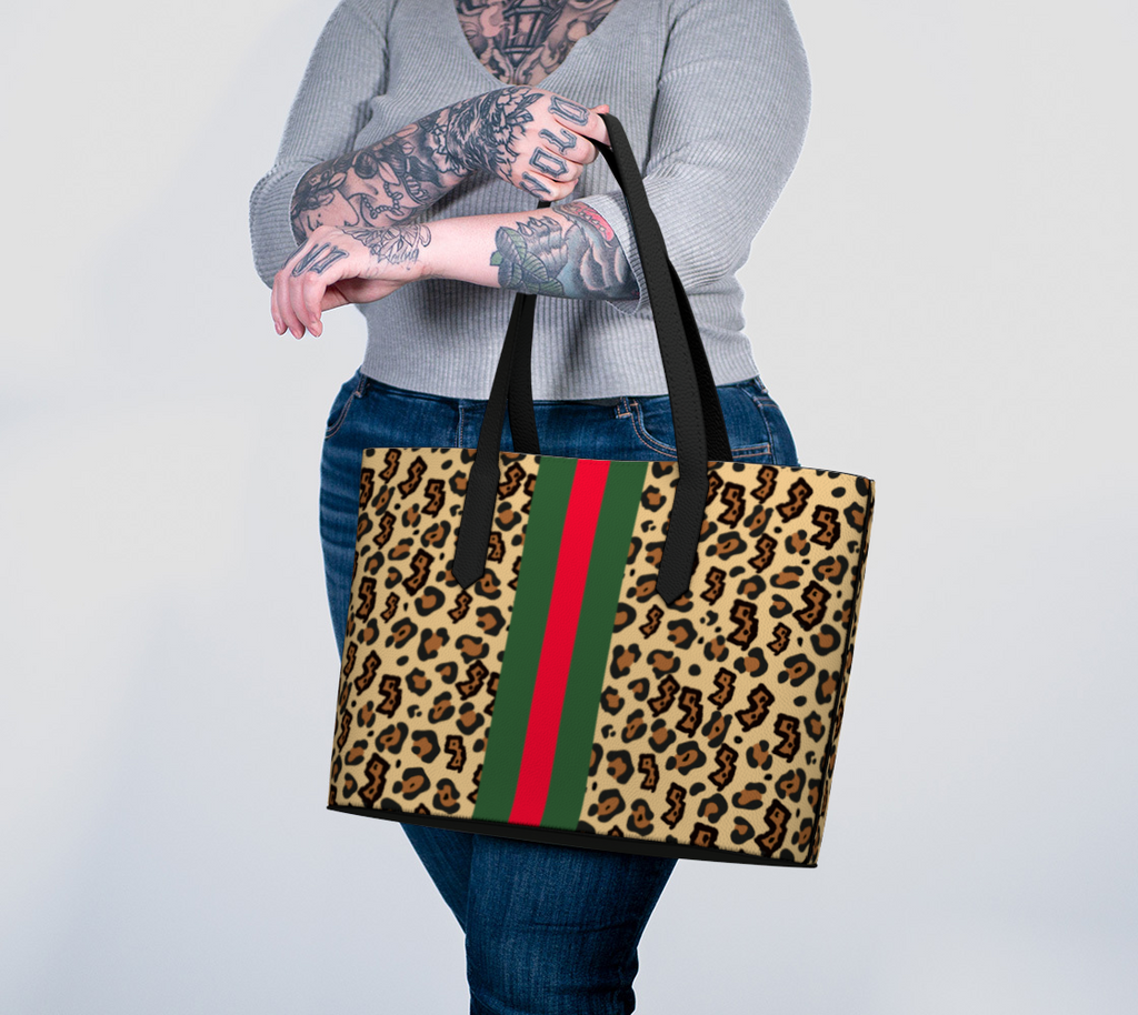 NJ Leopard Vegan Tote