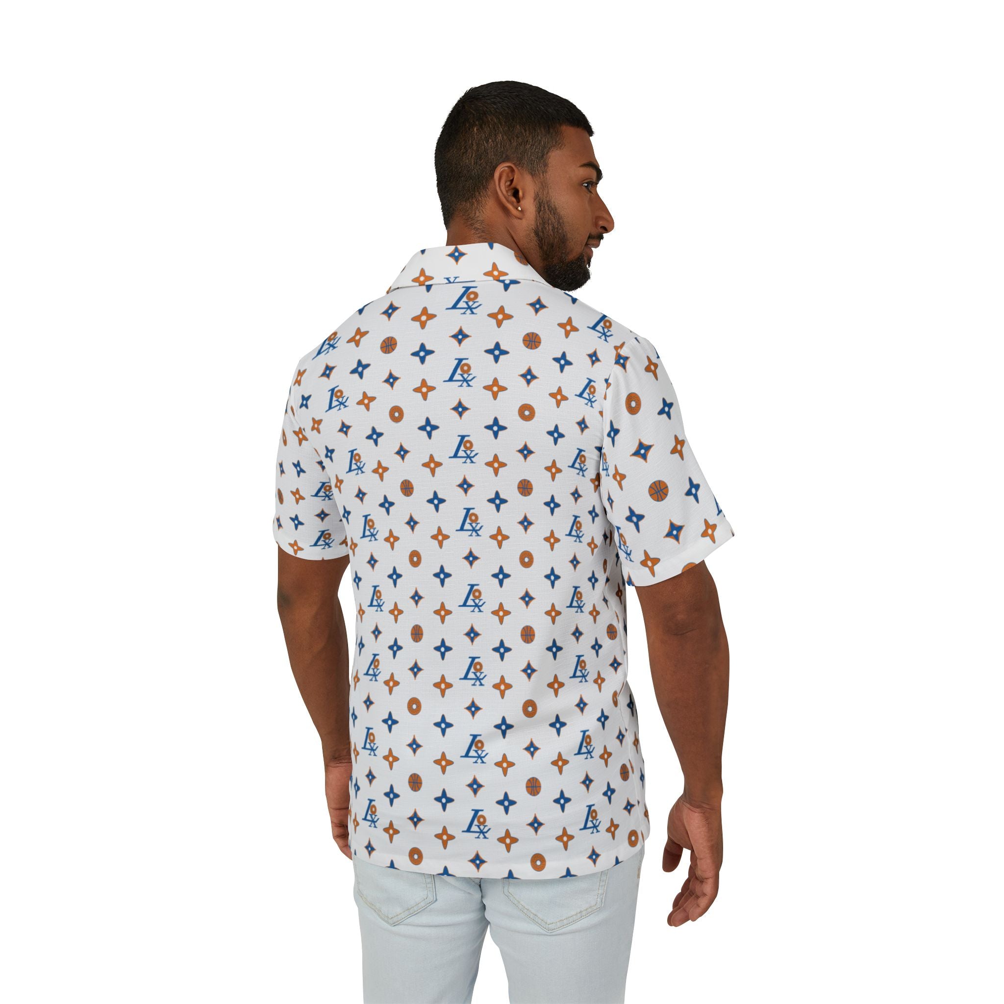 MY BAGELS JEWISH BASKETBALL BAGEL SHIRT NEW YORK KNICKS Lounge Hawaiian Shirt
