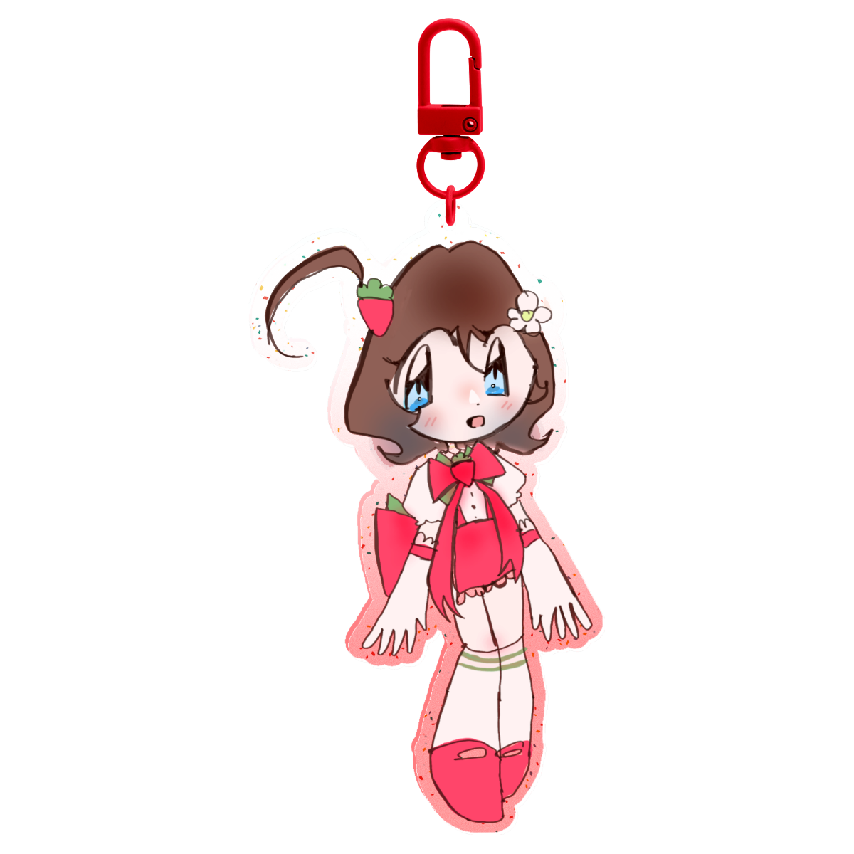 Goldie Cute Strawberry keychain !! ٩(๑❛ᴗ❛๑)۶