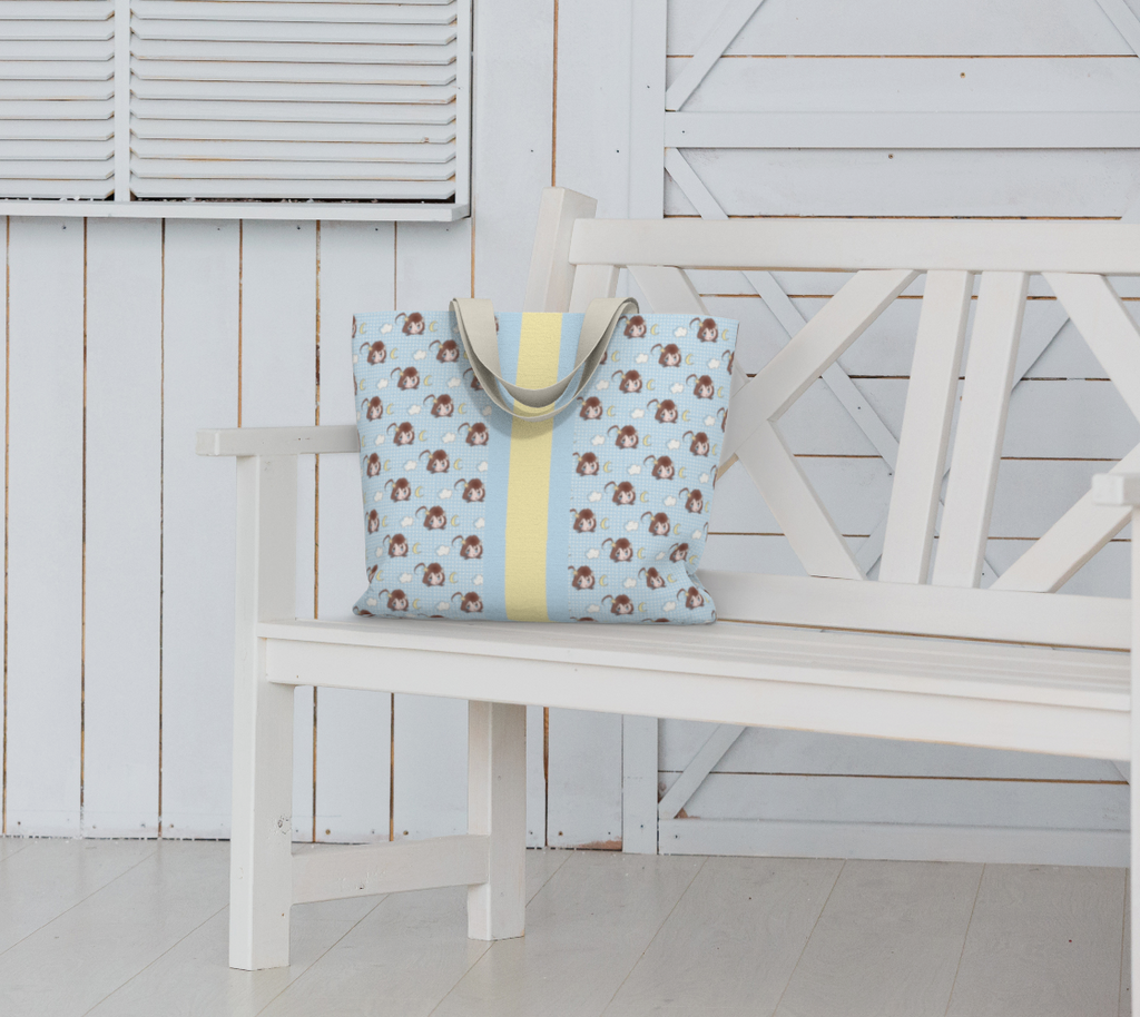 Blue Sweet Dreams Goldie Silly large toteBAG