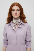 Lilac and Bee Flora Scarf