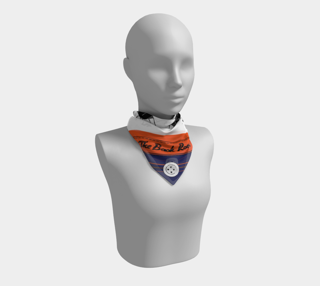 BACK ROOM BRAWL NAVY ORANGE STICH