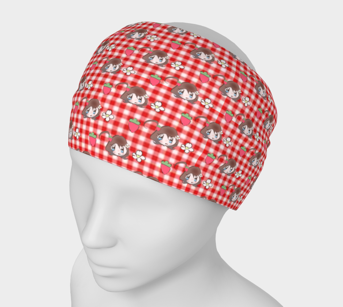 Goldie Silly Strawberry Gingham Headband