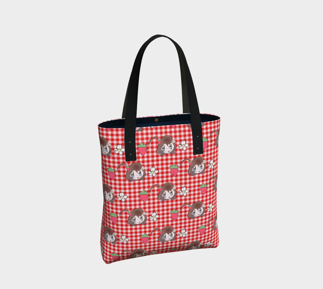Goldie Silly Strawberry Gingham Bag tote