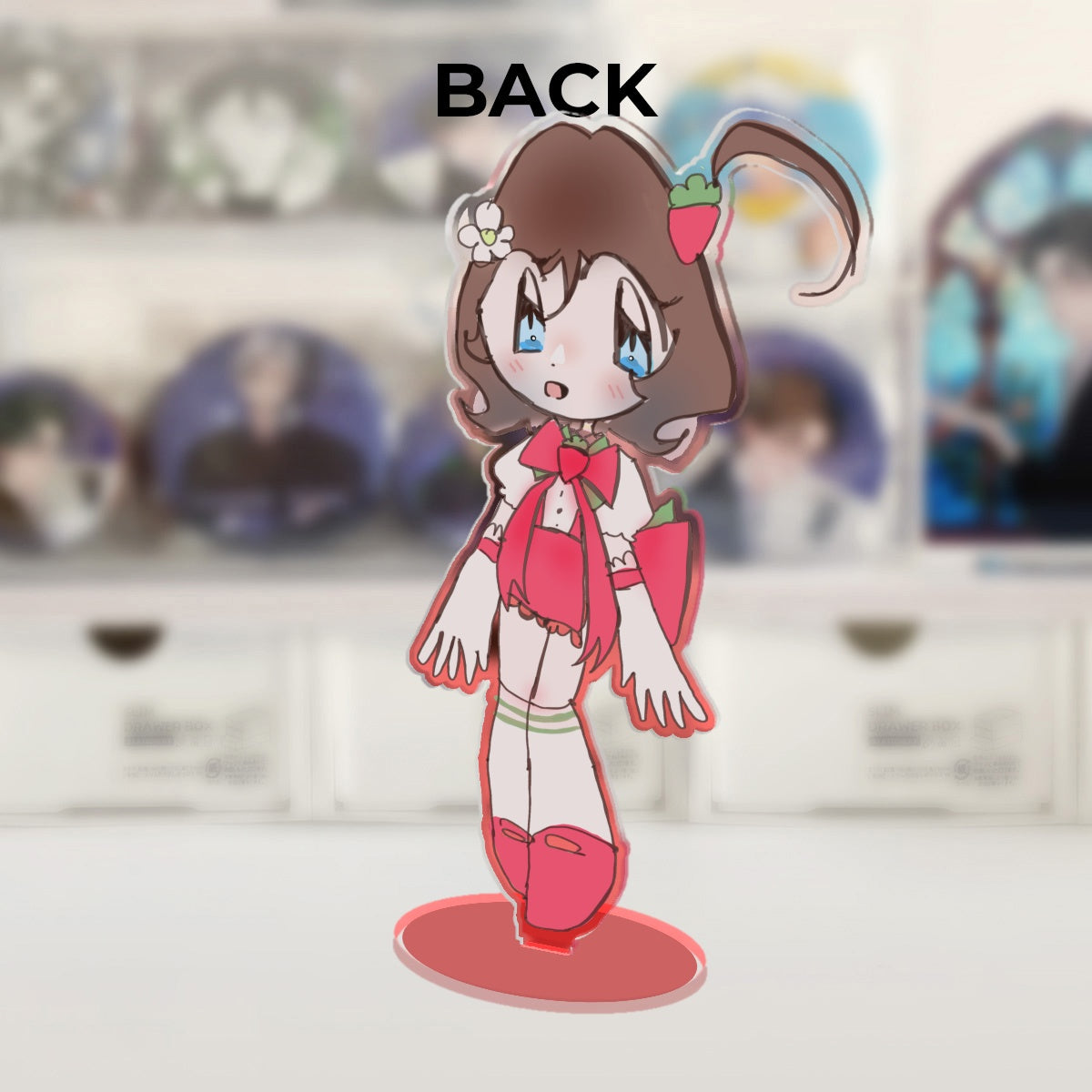 Goldie Cute Strawberry Standee !! ٩(๑❛ᴗ❛๑)۶