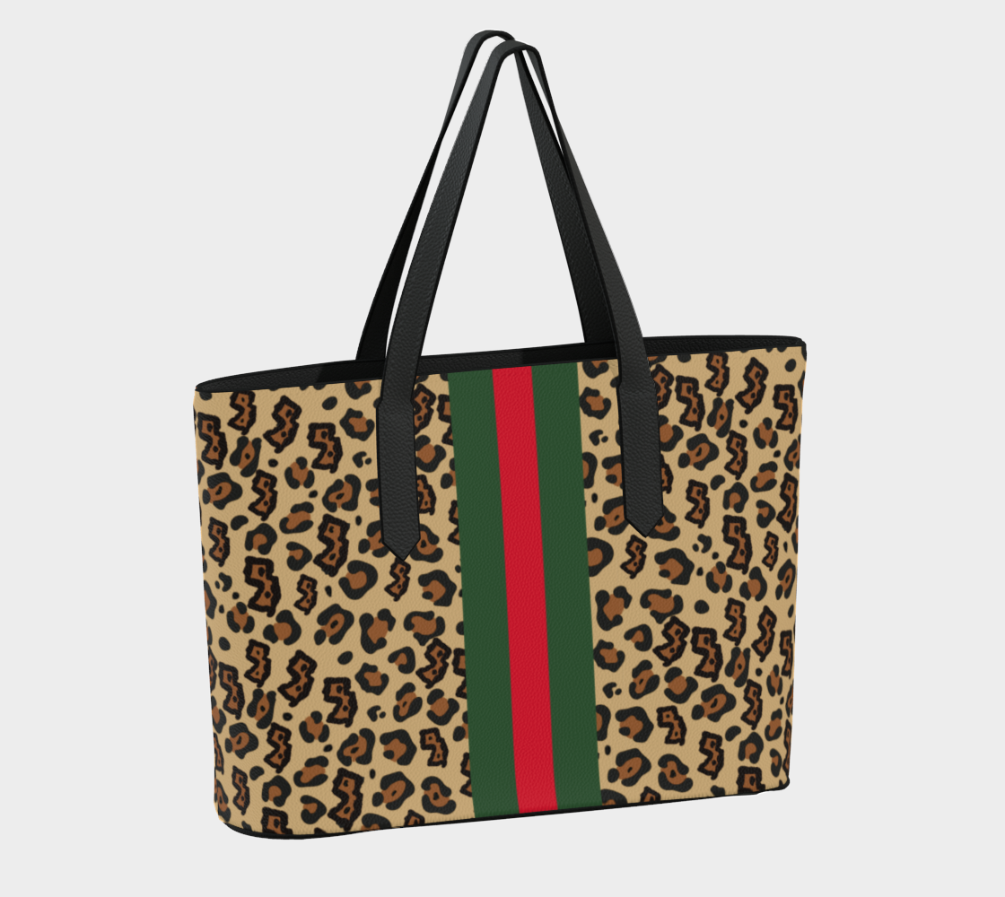 NJ Leopard Vegan Tote