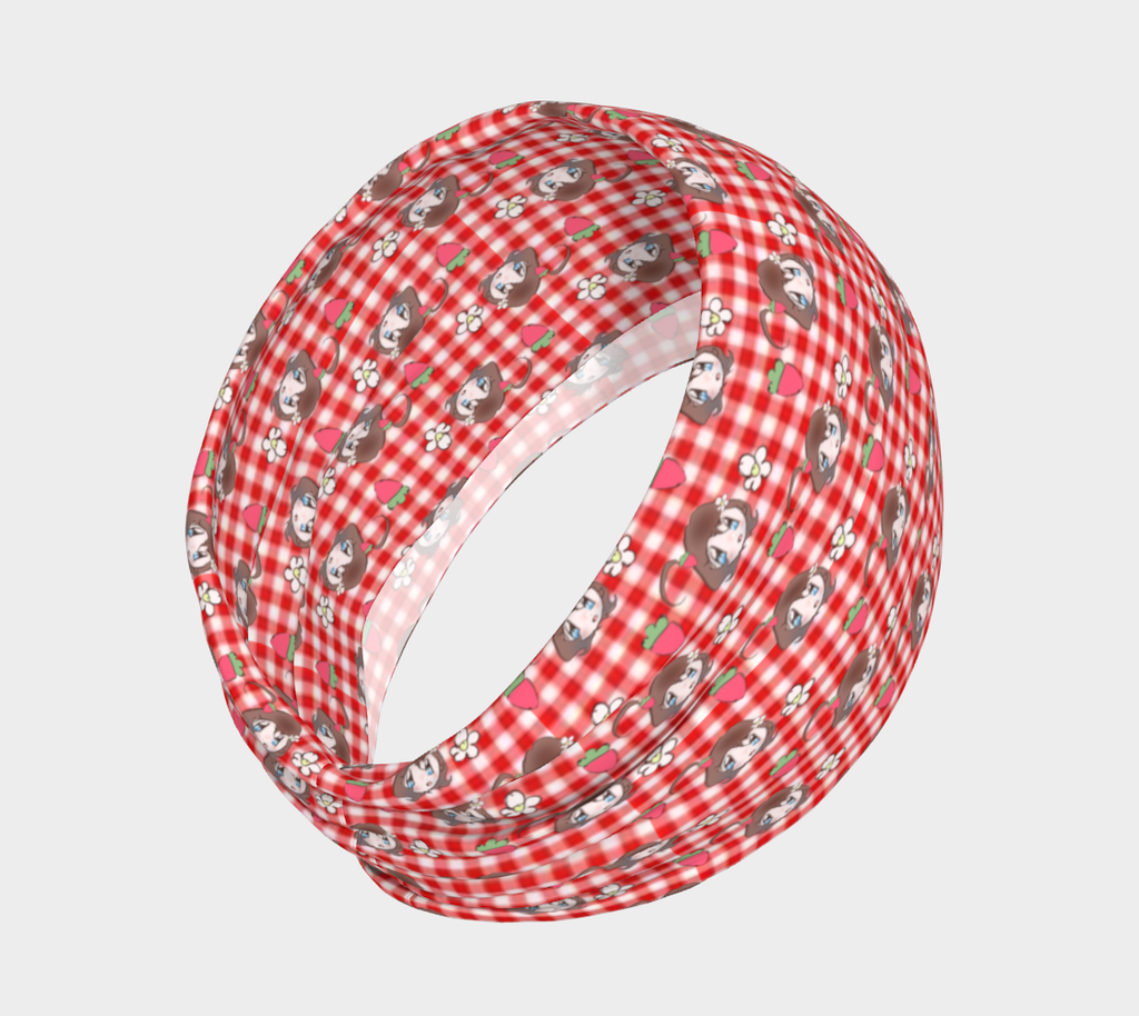 Goldie Silly Strawberry Gingham Headband