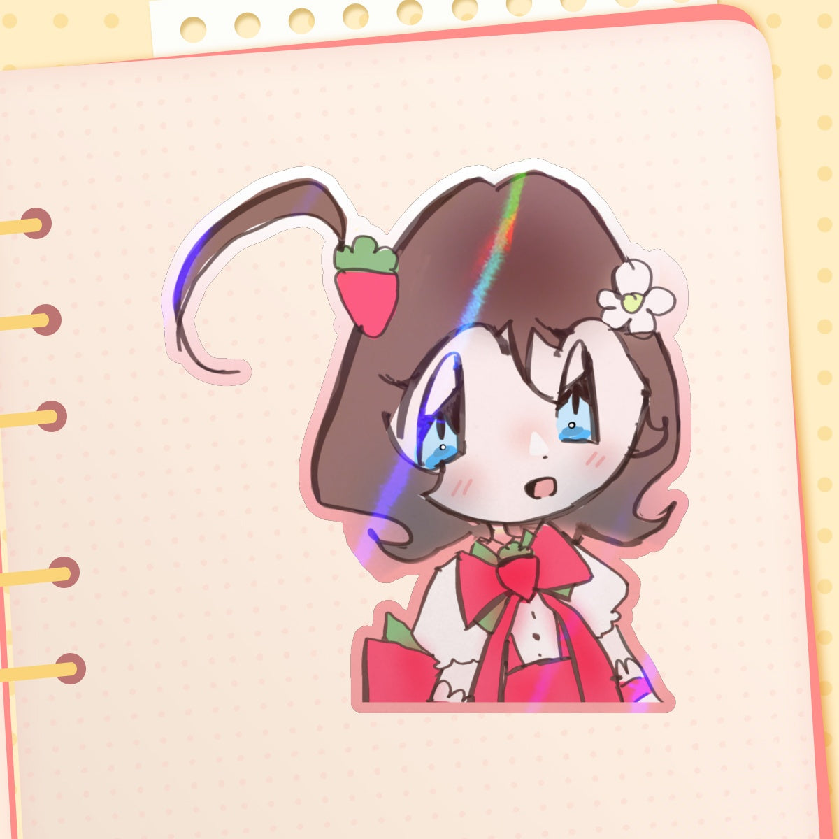 Goldie Cute Strawberry Sticker !!