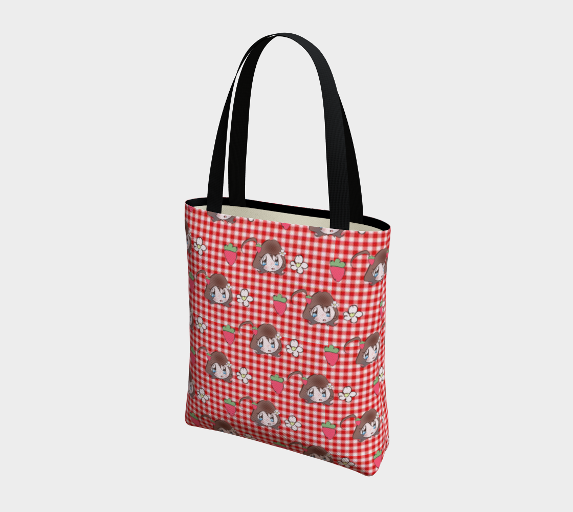 Goldie Silly Strawberry Gingham Bag tote