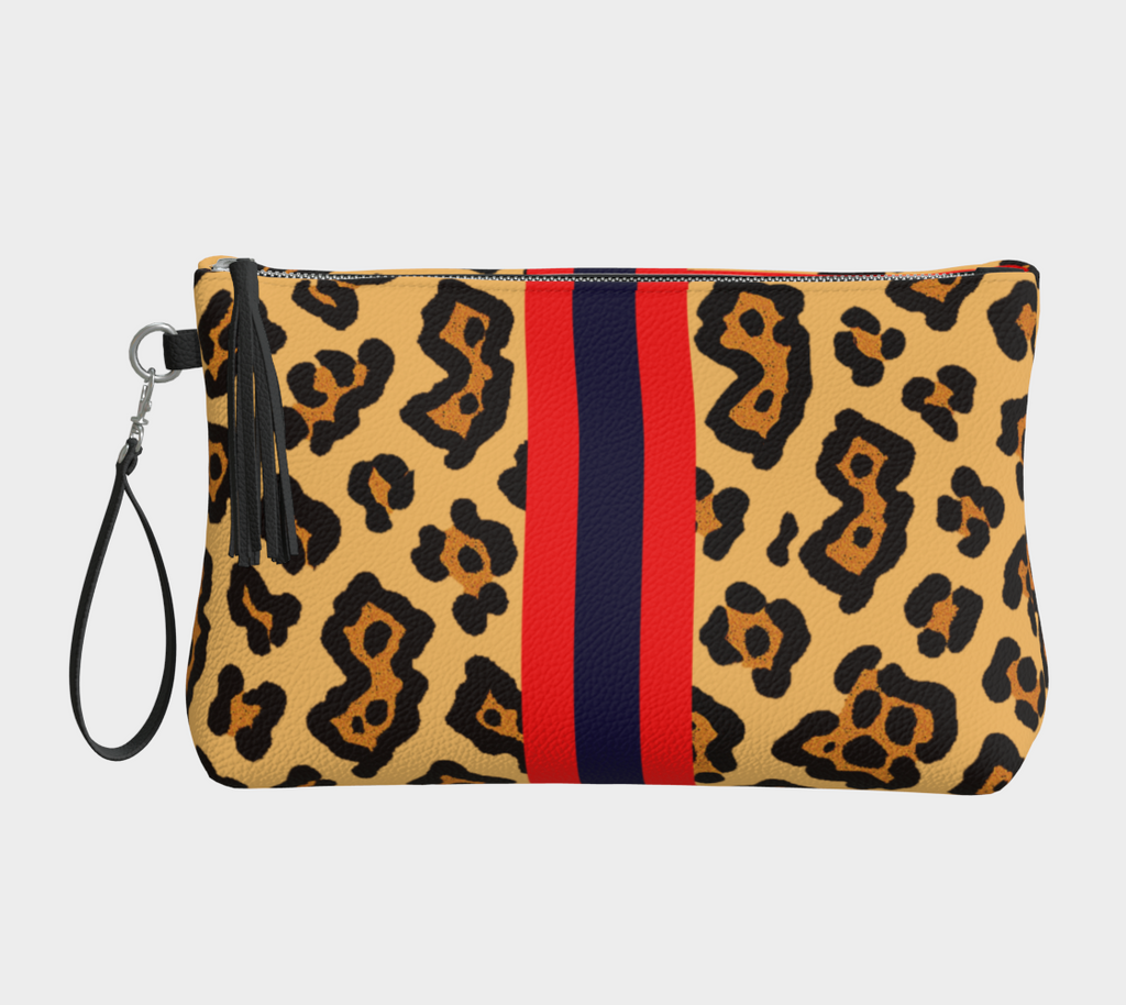 New Jersey Leopard CLUTCH NAVY