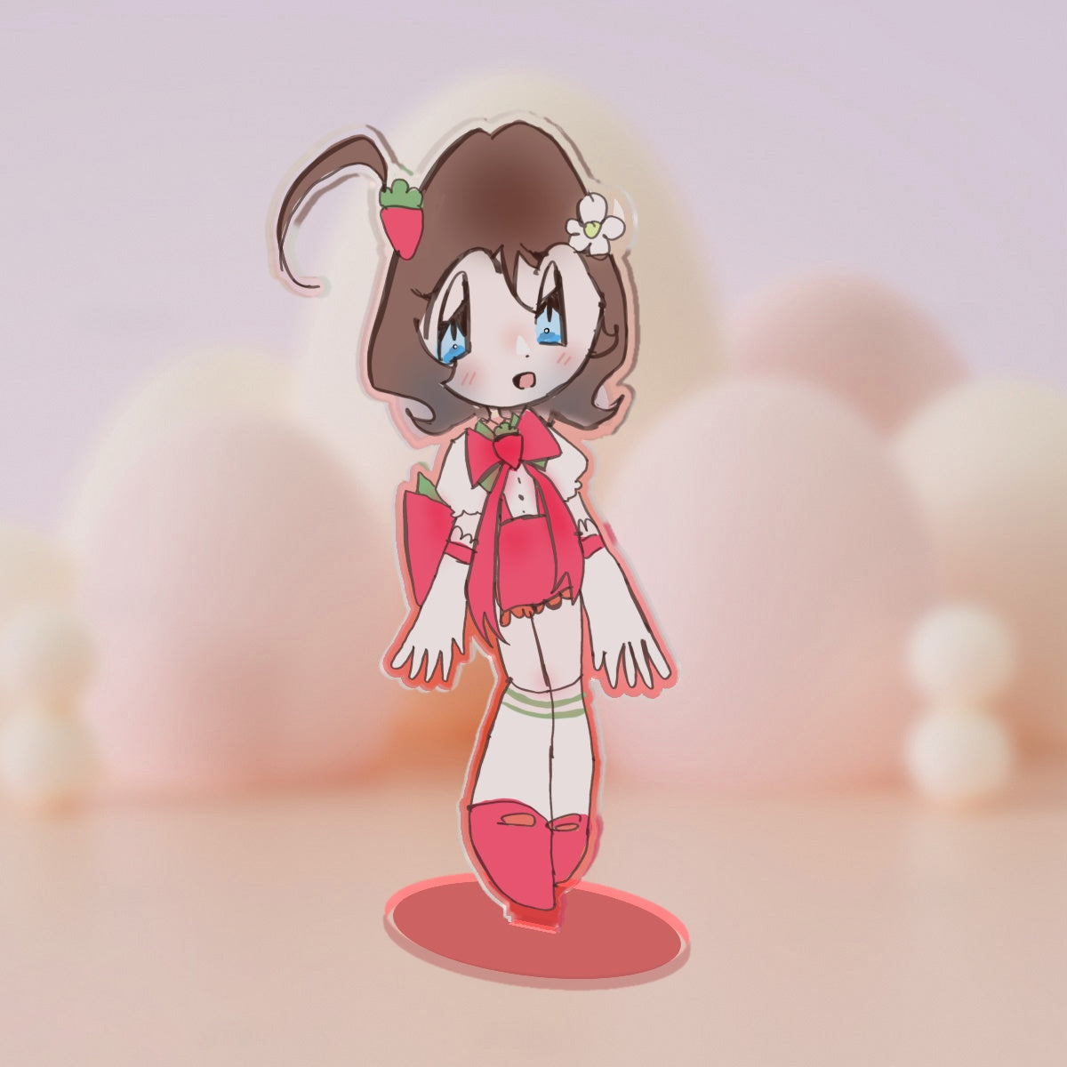 Goldie Cute Strawberry Standee !! ٩(๑❛ᴗ❛๑)۶