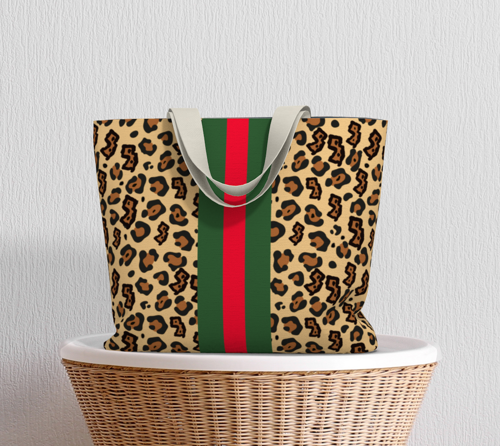 Canvas NJ Leopard Tote