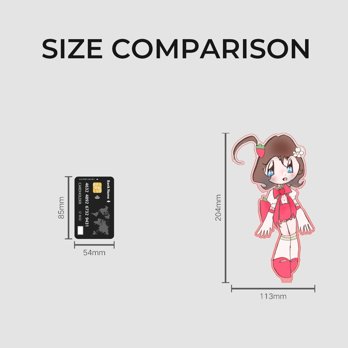 Goldie Cute Strawberry Standee !! ٩(๑❛ᴗ❛๑)۶
