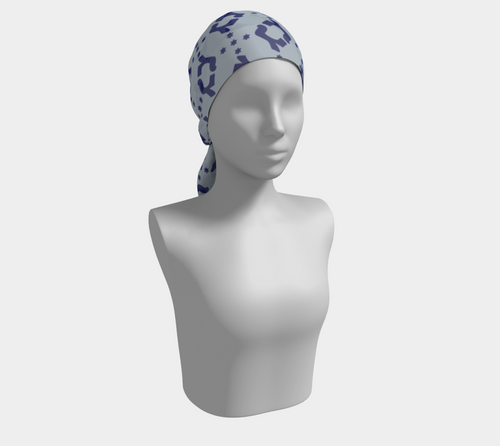 BLUE GELTY LONG SCARF