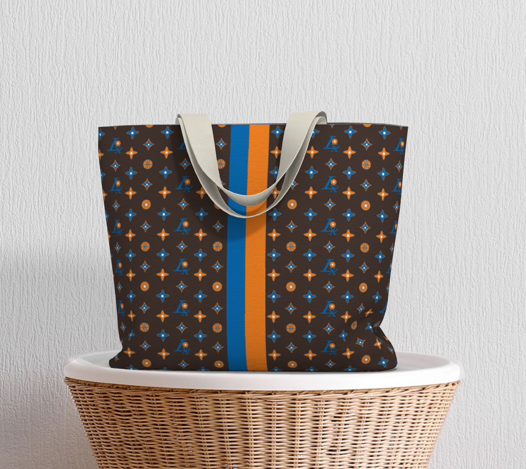 BAGELS JEWISH NY BASKETBALL BAGEL TOTE IN TOASTED