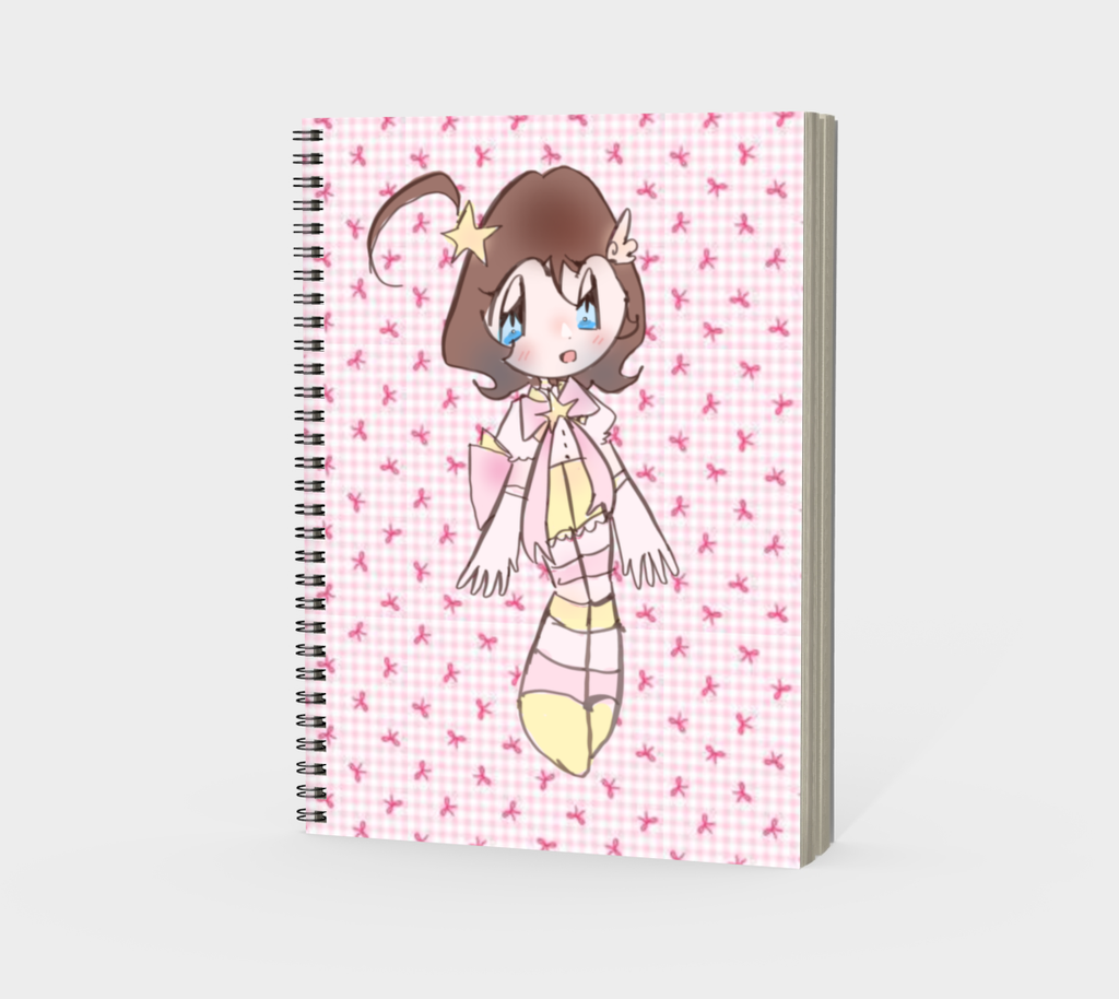 Pink Bow Goldie Silly Notebook