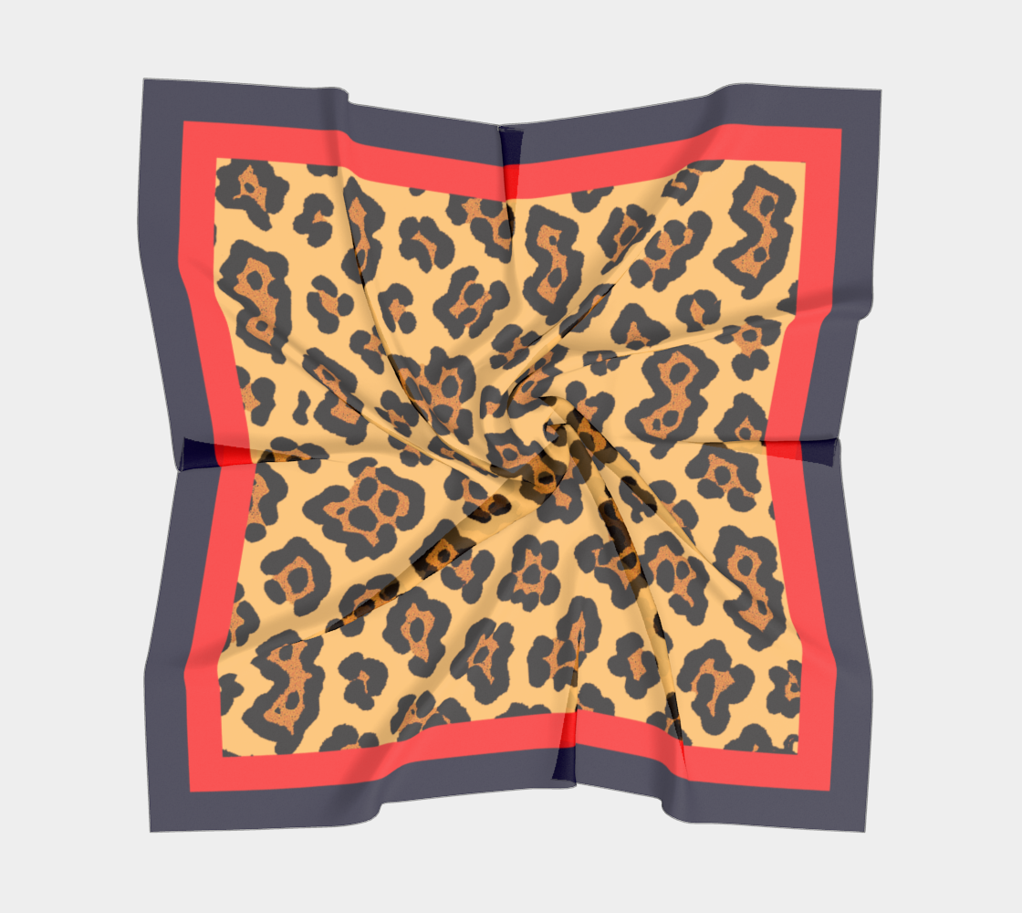 Jersey Leopard Navy Red
