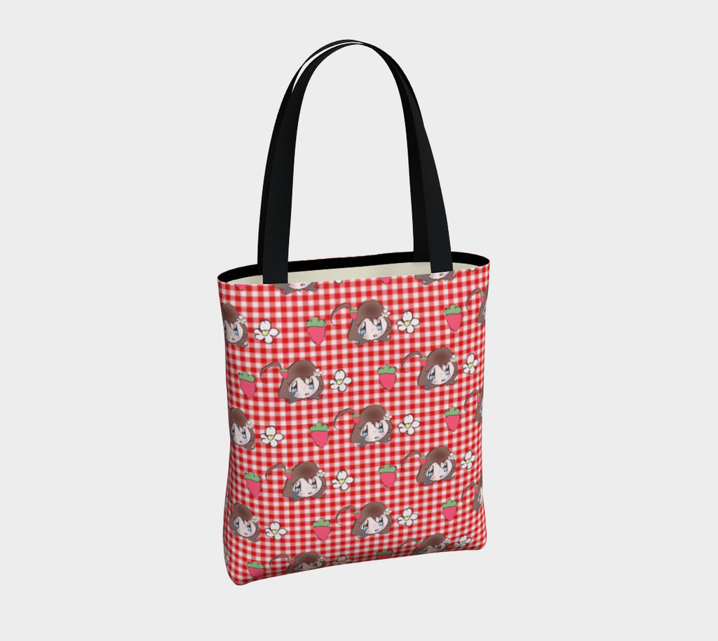Goldie Silly Strawberry Gingham Bag tote